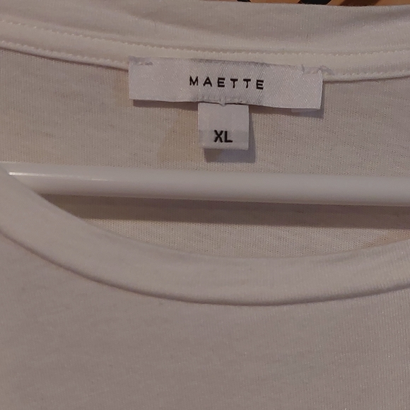 White Ruffled Sleeve Top - Picture 3 of 3